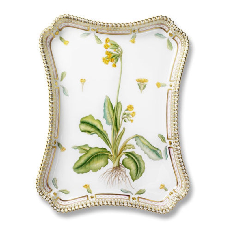 Flora Danica Oblong Tray