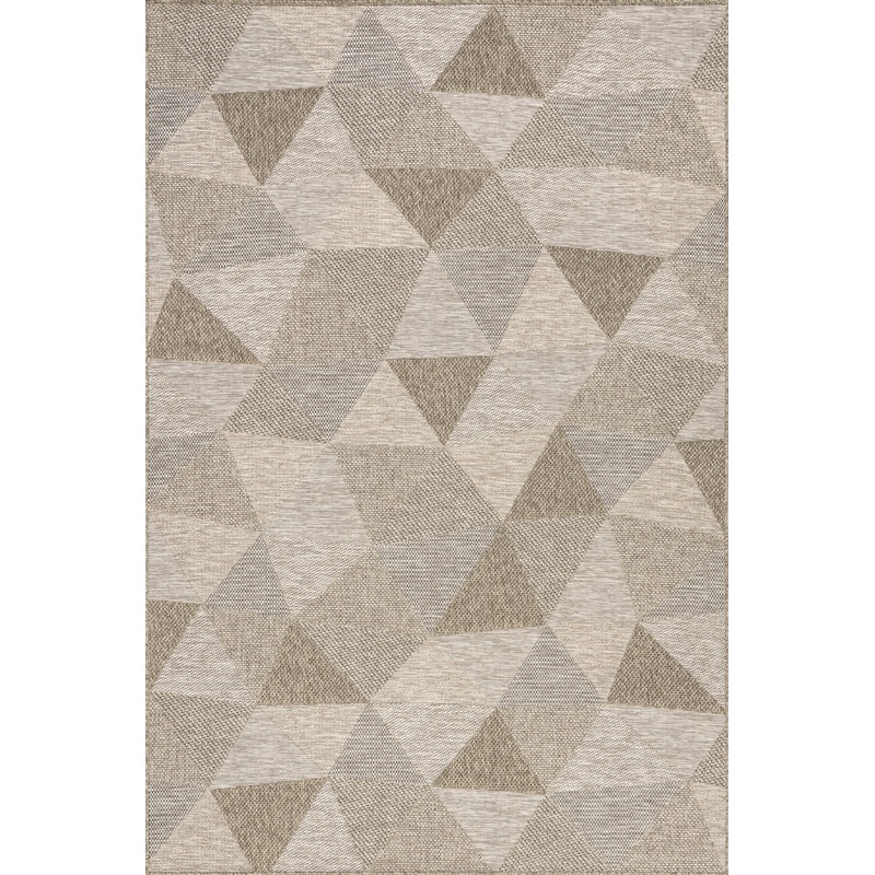 Gertrudis Geometric Tessellated Indoor/Outdoor Rug | Tan