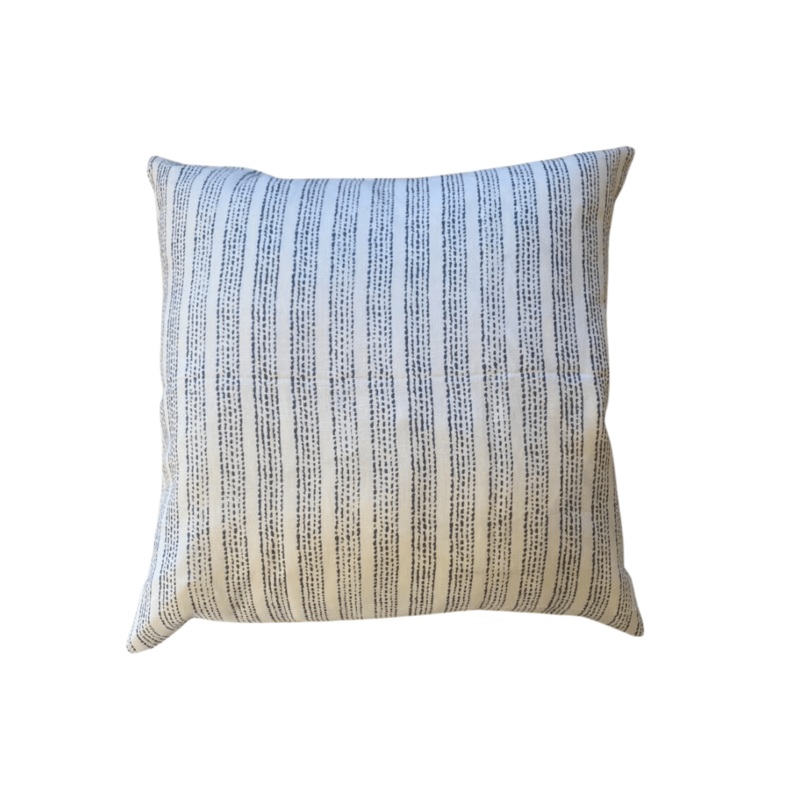 Isabelle Grey Stipe Pillow
