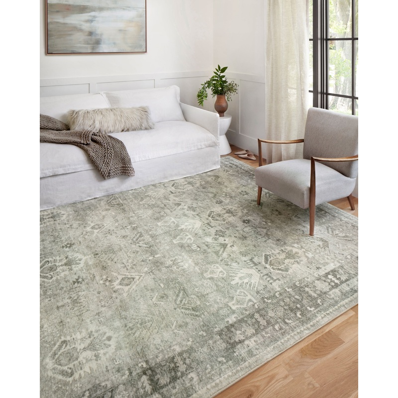 Loloi II Rosette Rug | Steel / Graphite