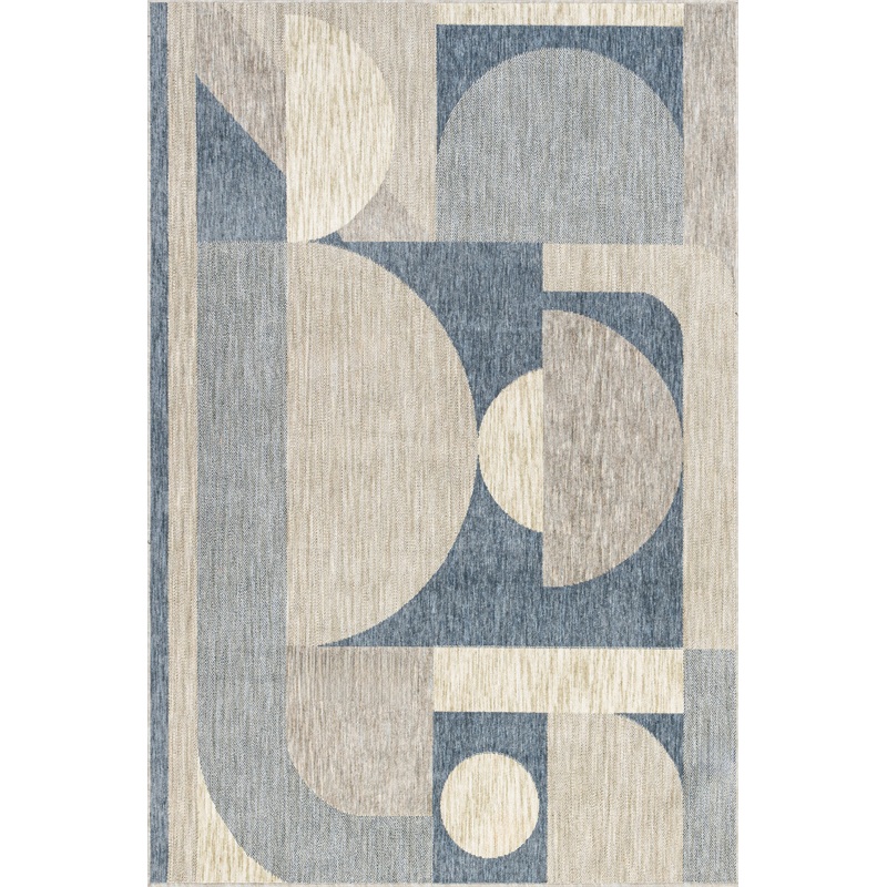Salia Renewed Moons Rug | Blue