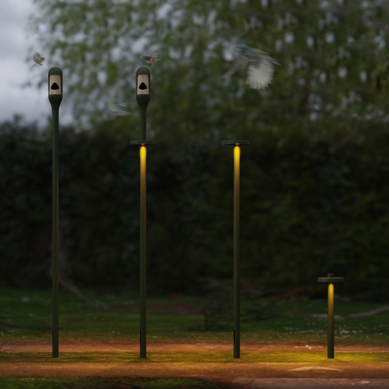 Artemide Needoo Outdoor Bollard Pole for Nest Only