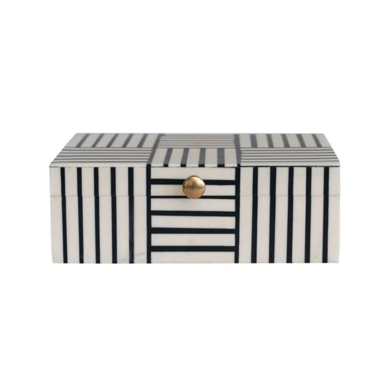 Resin Striped Box