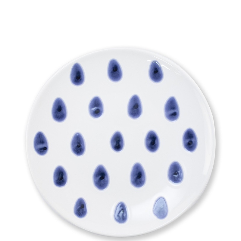 VIETRI: Santorini Dot Salad Plate