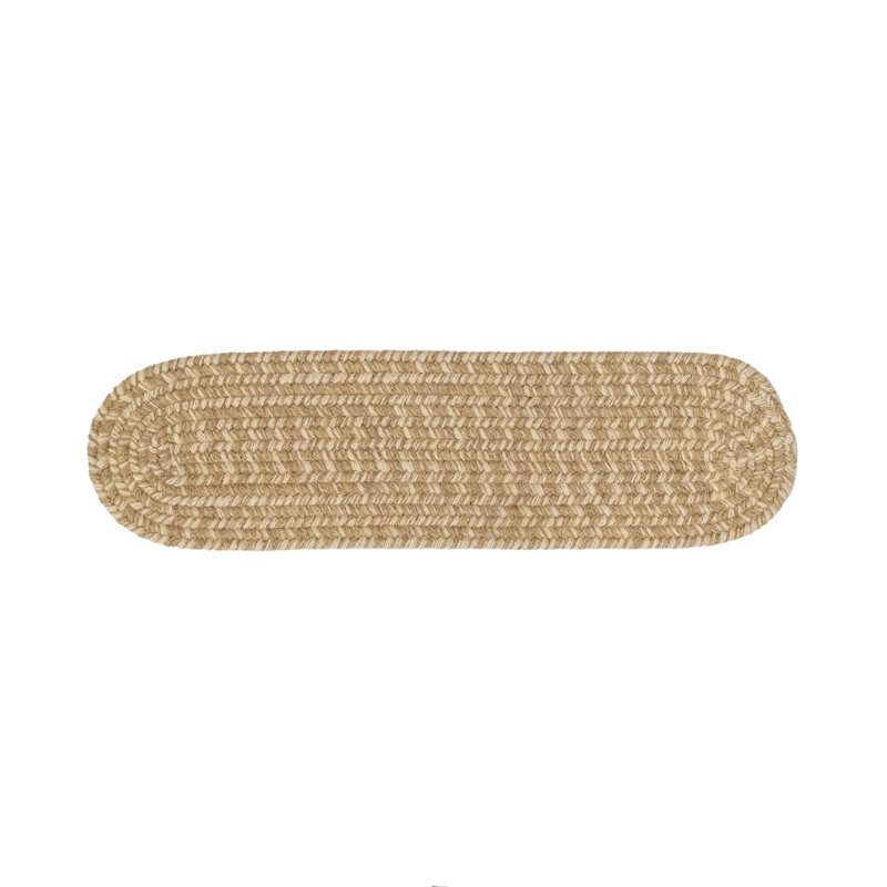 All Natural Woven Tweed Stair Treads Beige WT33
