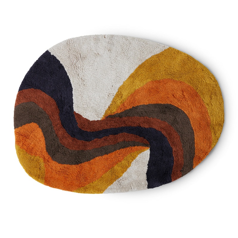 Bath Mat Retro Swirl (90X120CM)