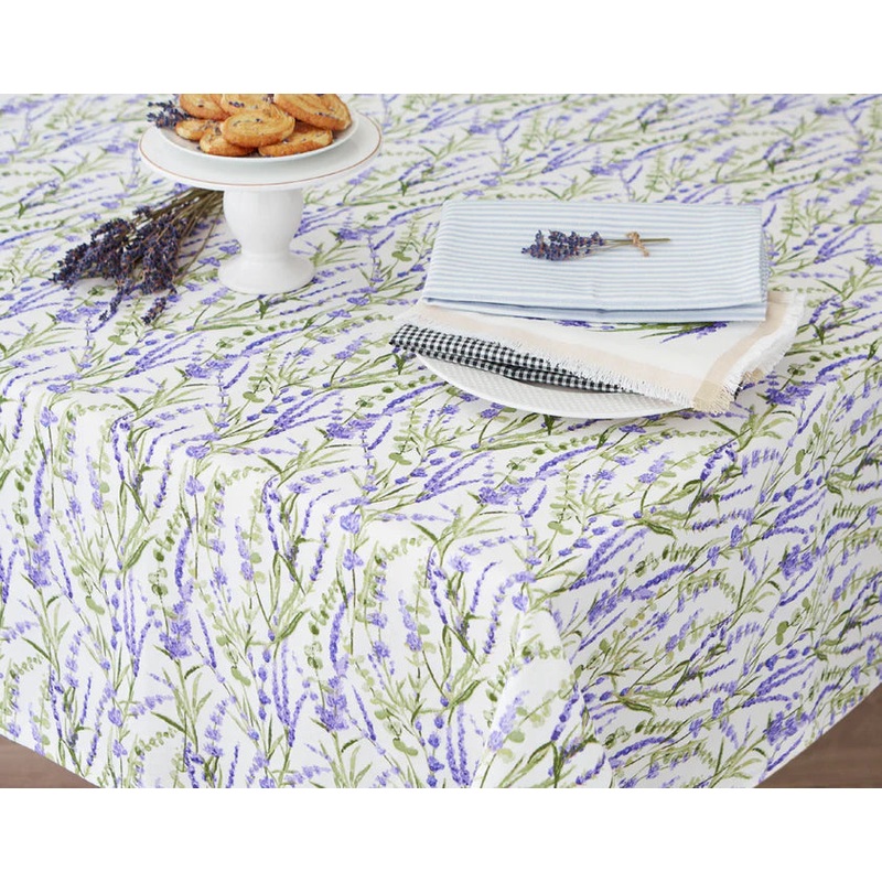Lavender Fields Printed Tablecloth