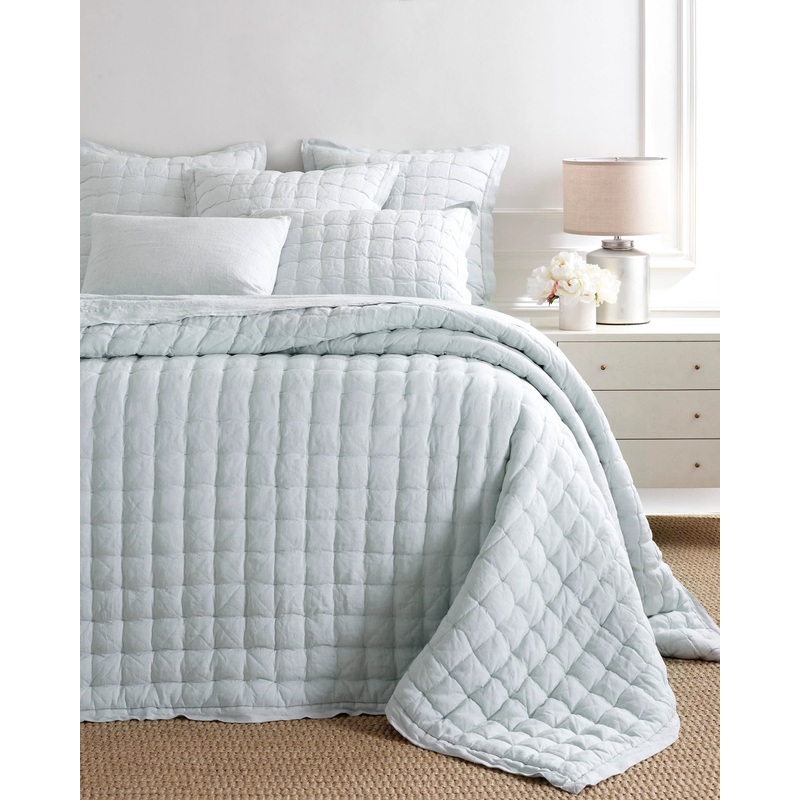 Lush Linen Puff | Sky