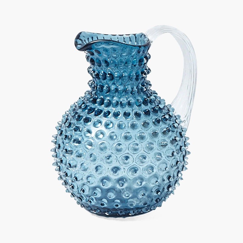 Navy Hobnail Jug