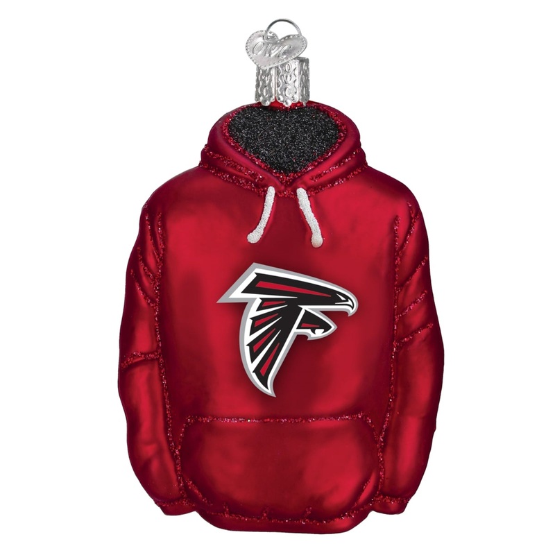 Old World Christmas Blown Glass Ornament for Christmas Tree, Atlanta Falcons Hoodie