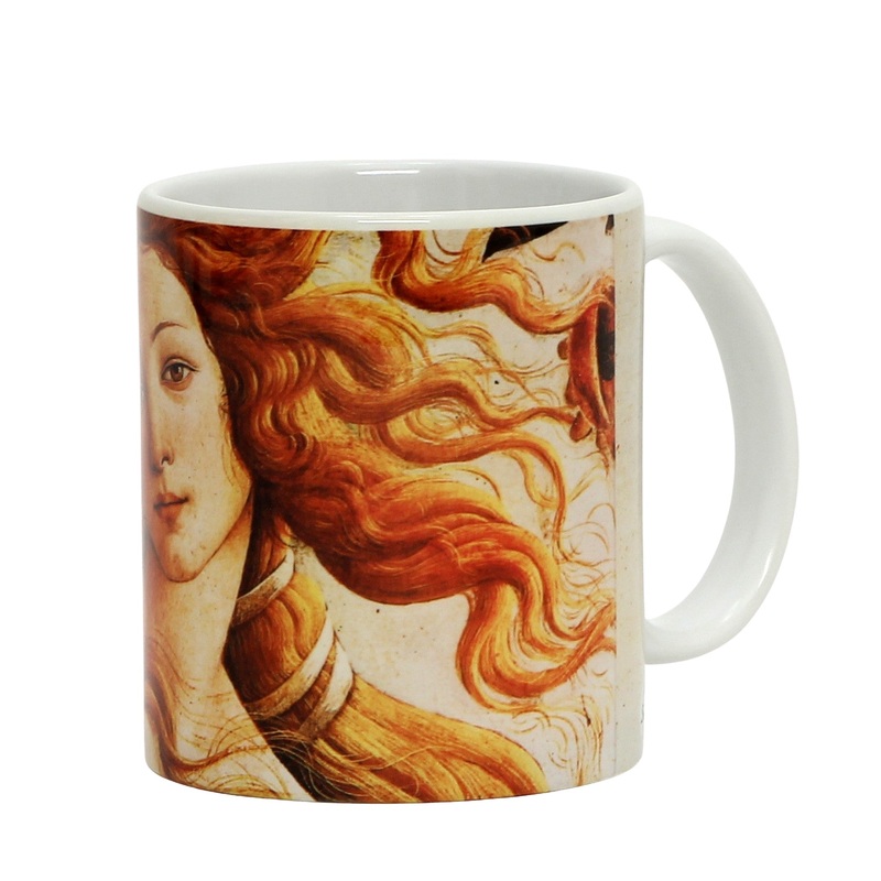 SUBLIMART: Affresco Mug – La Venere di Botticelli (Botticelli’s Venus) [Detail]