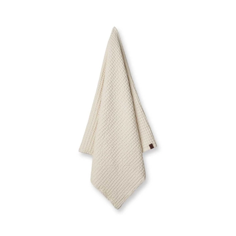 Waffle Bath Towel – Shell