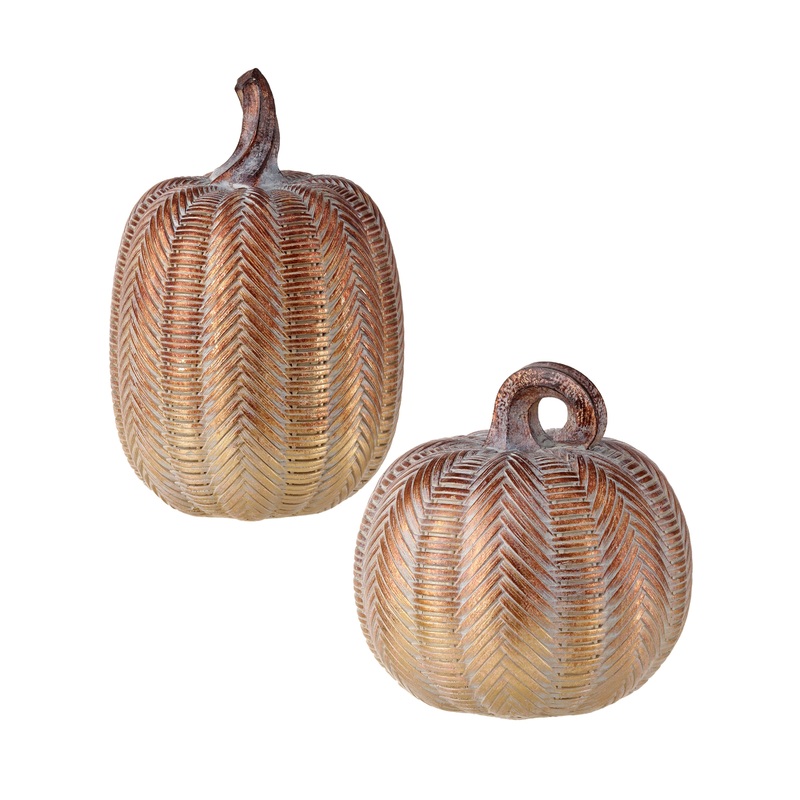Amber Fall Pickings Pumpkin -2 Sizes