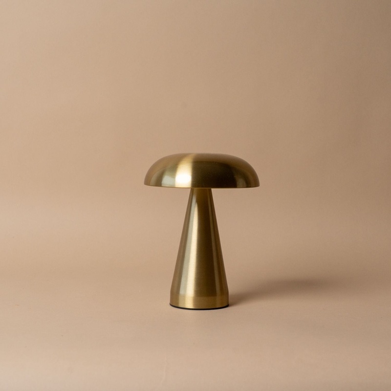 Gold Mushroom Shape Table Lamp