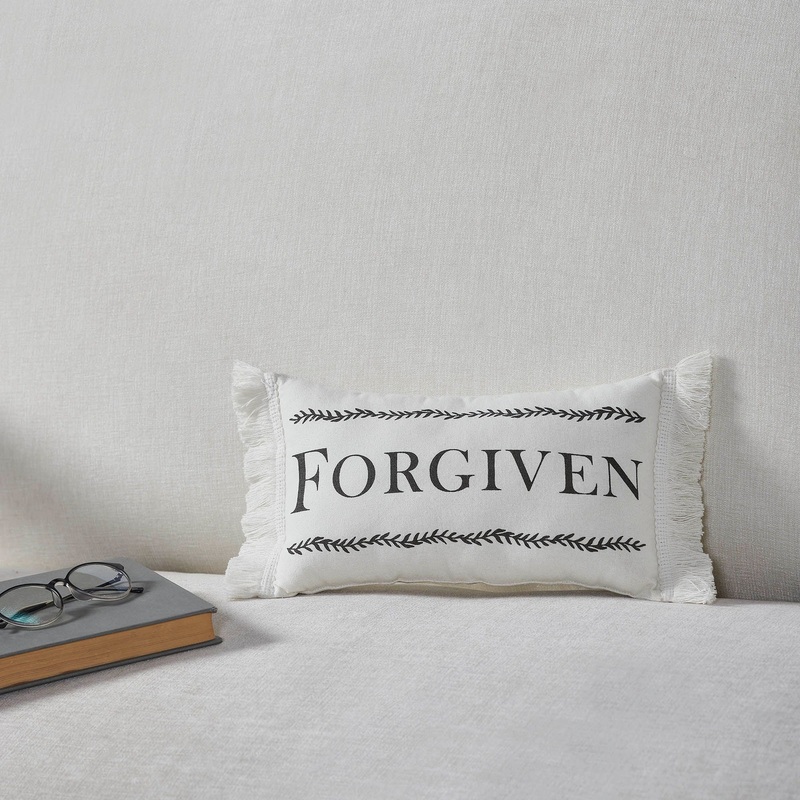 Risen Forgiven Pillow 7×13