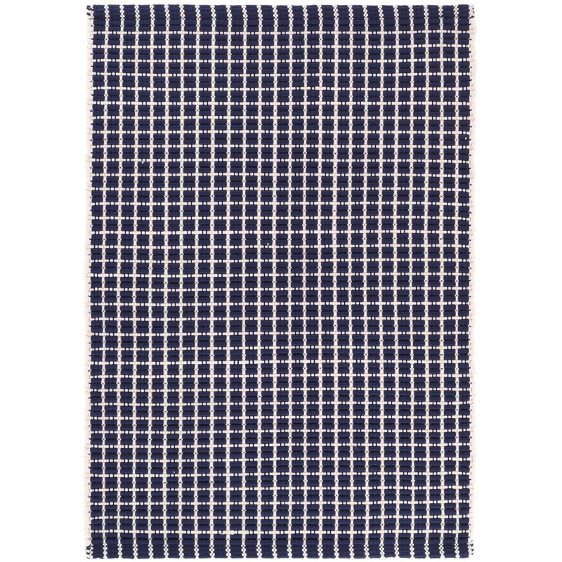 Gridiron Handwoven Indoor/Outdoor Rug | Navy