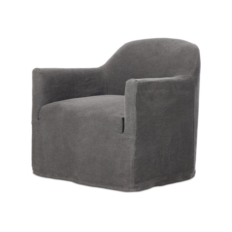 Lowell Slipcover Swivel Chair – Broadway Demin