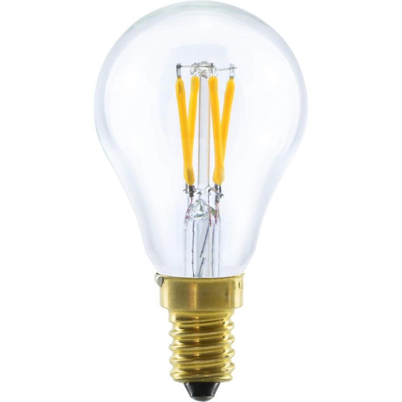 Segula Vintage LED Drop Lamp E14 P48 Clear – 260lm 2200K – Dimmable