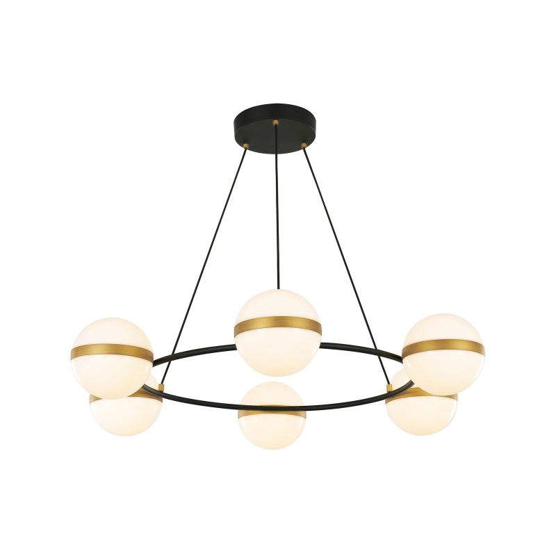 Alora CH302006 Tagliato 6-lt 36″ LED Chandelier