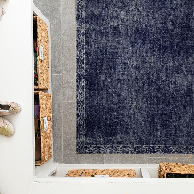 Evelyn FloorFlat | Navy – Premium Vinyl Mat