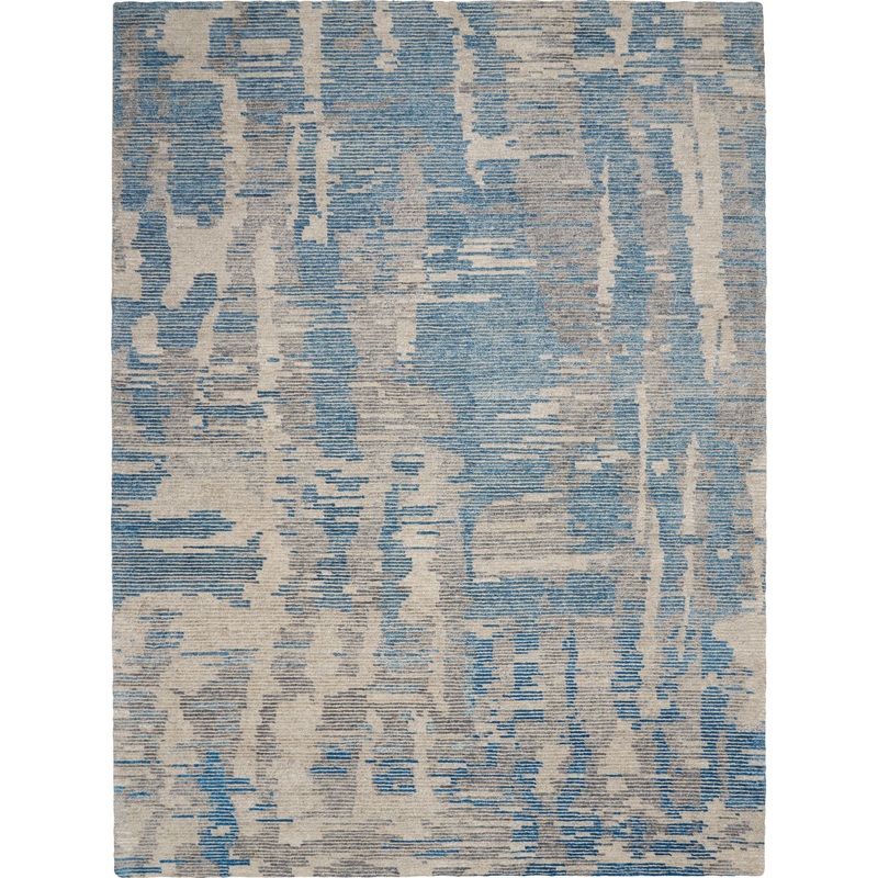 Nourison Ellora 5’6″ x 7’5″ Blue Modern Indoor Rug