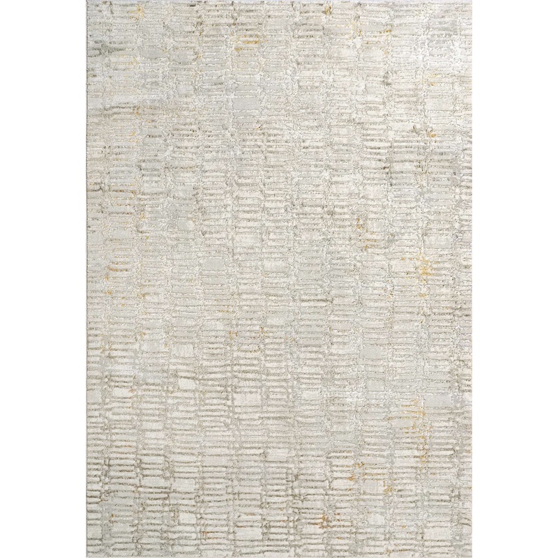 Dynamic GOLD 1356 Machine-Made Abstract Modern Area Rug