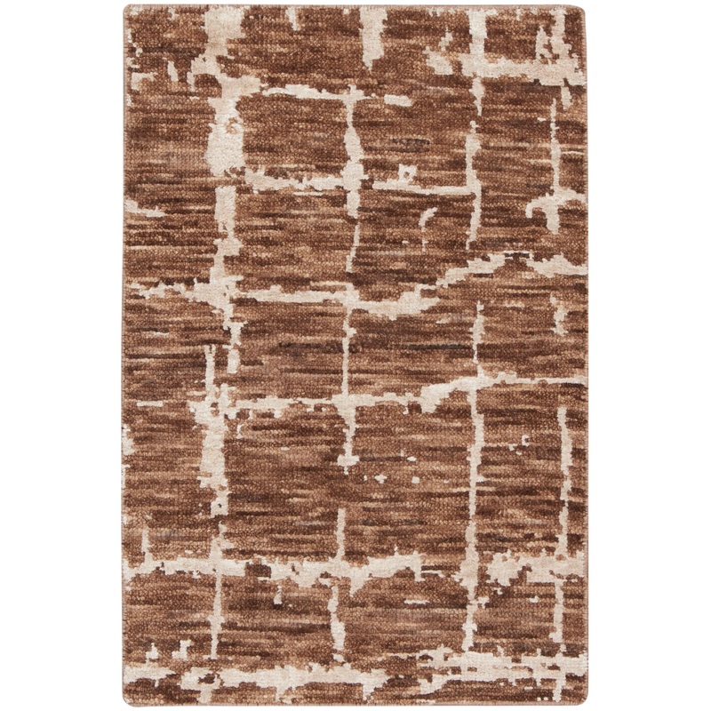 Nourison Luna 2′ x 3′ Mocha Ivory Modern Indoor Rug