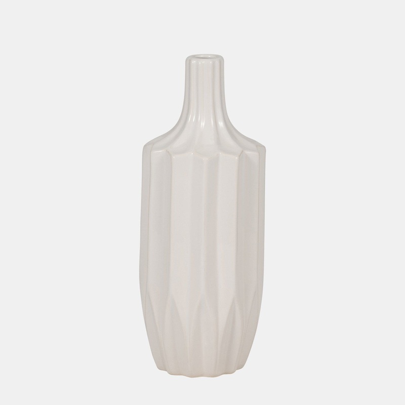 Ceramic Fluted Vase