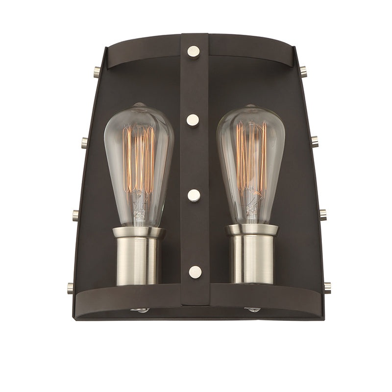 Designers Fountain 91602 Presidio 2-lt 10″ Tall Wall Sconce