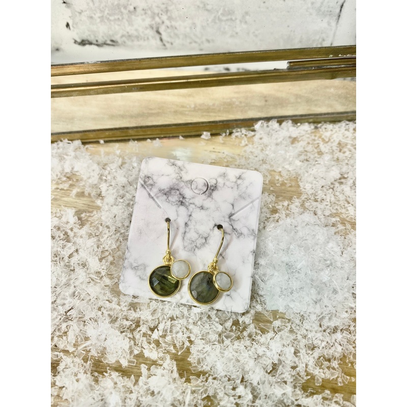 Labradorite & Moonstone Earrings