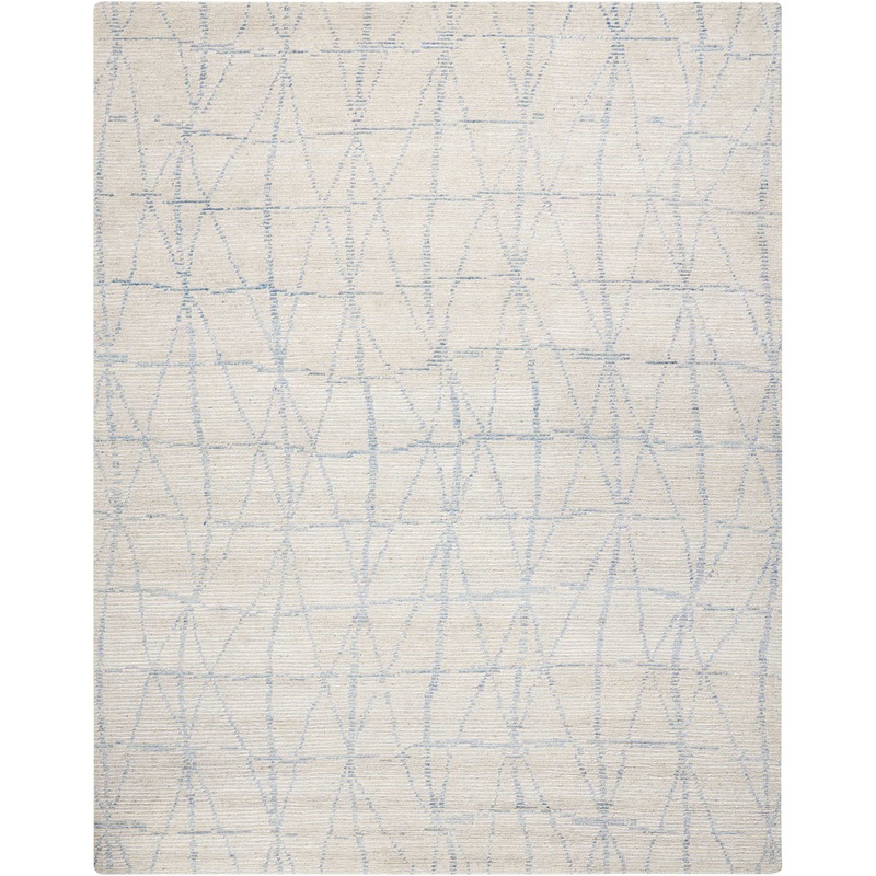 Nourison Ellora 8’6″ x 11’6″ Sky Scandinavian Indoor Rug