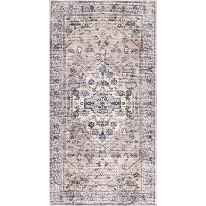 Nourison Grand Washables 2′ x 4′ Blush Vintage Indoor Rug