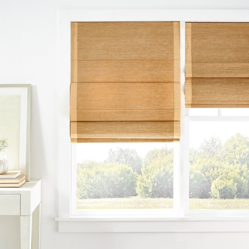 Ridge Cordless Roman Shade | Wicker