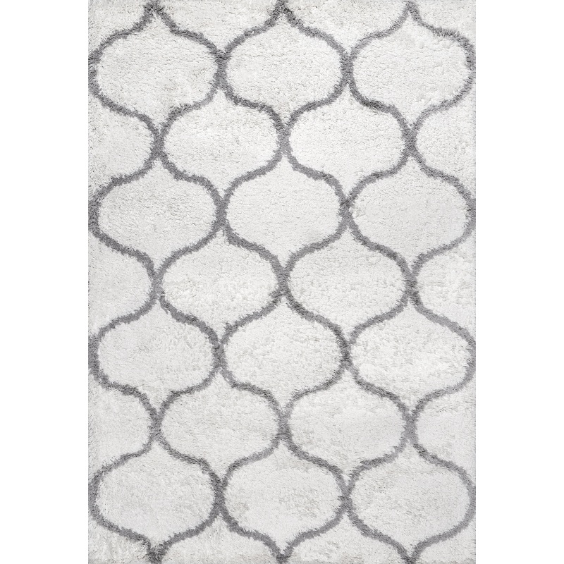 Naomi Quatrefoil Trellis Rug | Beige