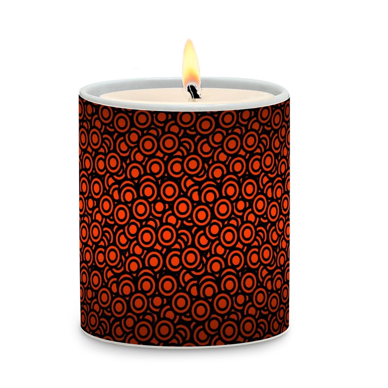 SUBLIMART: Geometric – Porcelain Soy Wax Candle (Design #GEO36)
