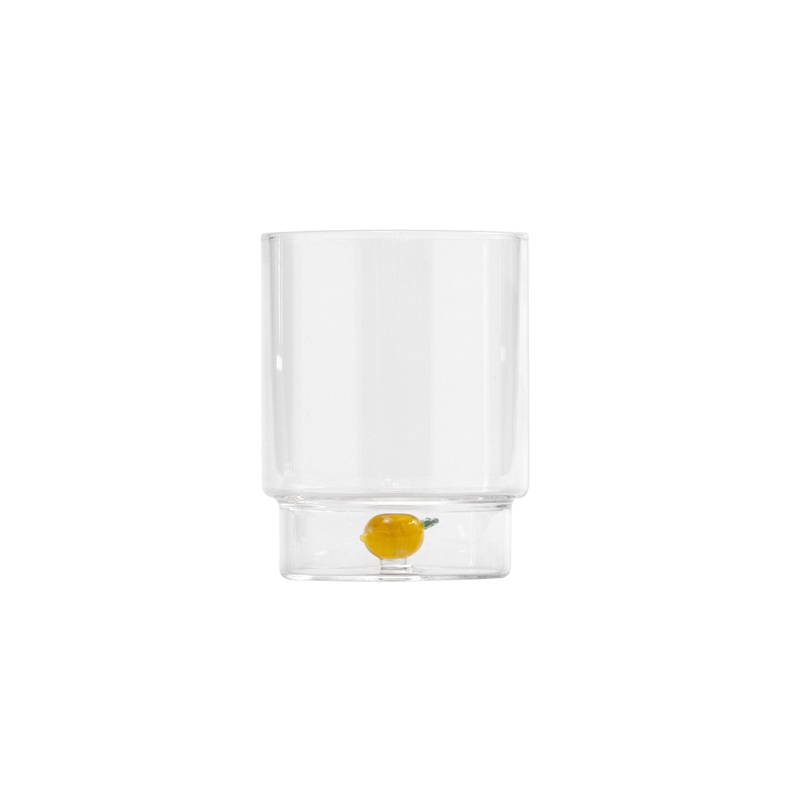 TECA FRUTTA Lemon Handmade Glass Tumbler Set of 6