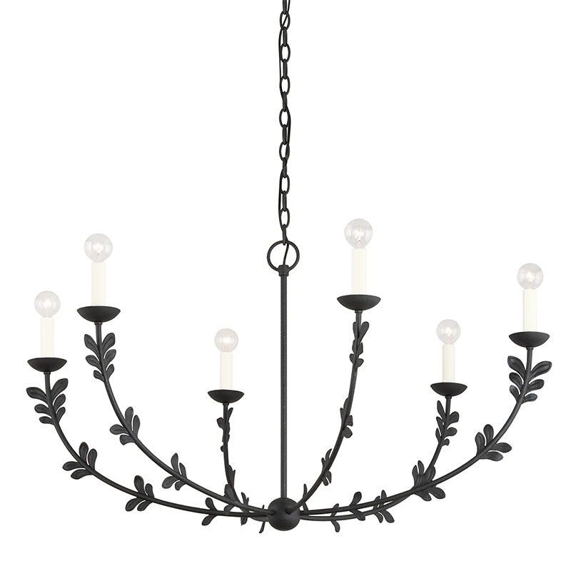 Troy F4440 Florian 6-lt 40″ Chandelier