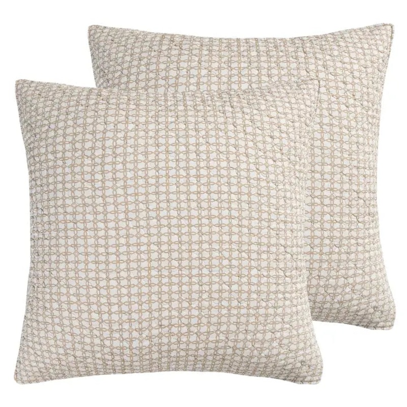 Angelica Euro Shams Set of 2 – Coastal Pillow Shams