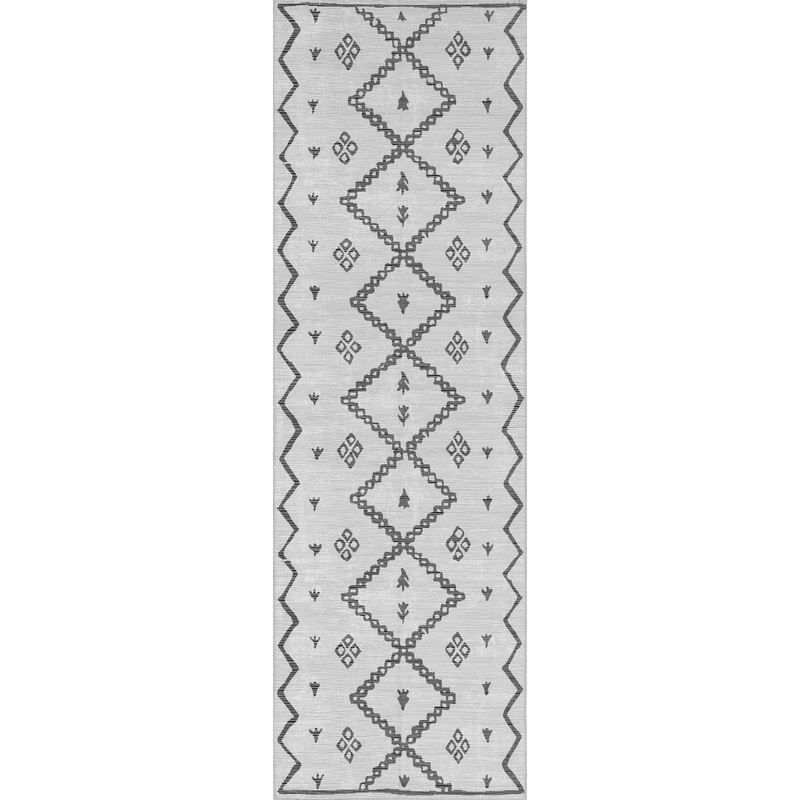 Beatrice Washable Trellis Rug | Ivory