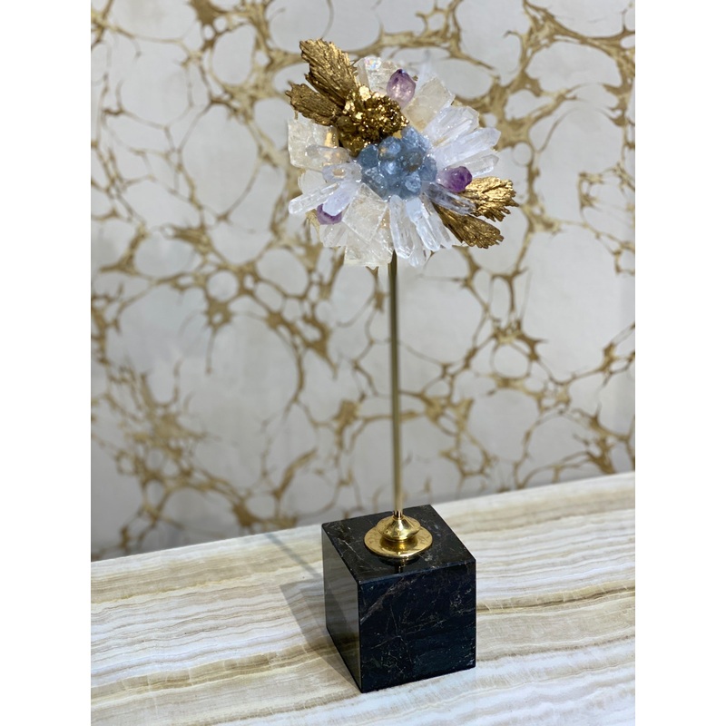 Home Decor Ella Stone And Gem Ornament – Medium