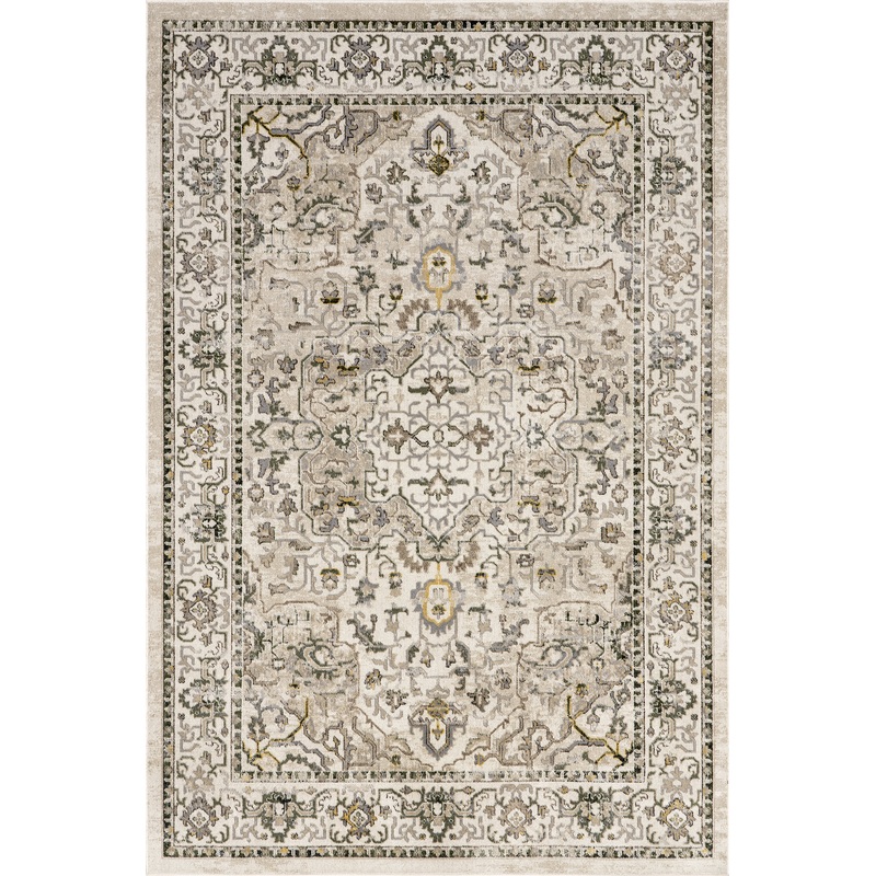 Lianna Washable Vines Rug | Cream