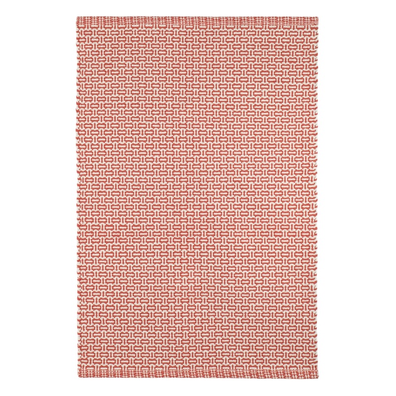 Miss Muffet Handwoven Cotton Rug | Paprika