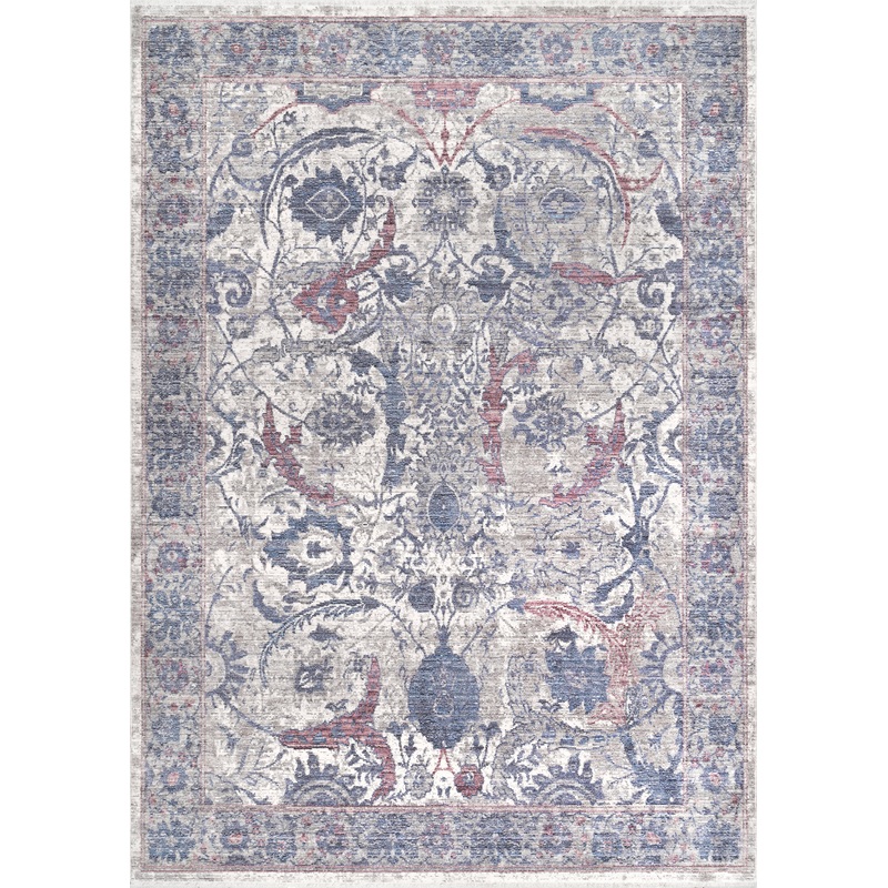 Persian Charmia Fringe Rug | Blue