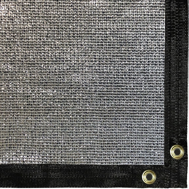 Be Cool Solutions 80% Aluminet Tape Knit Shade Cloth, Grommeted Panel