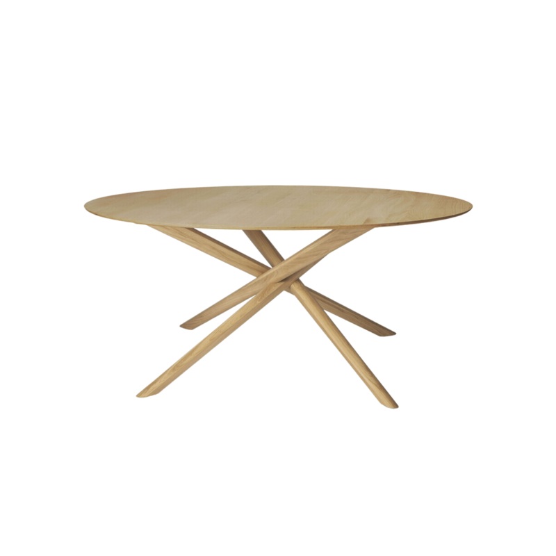 Mikado Dining Table – Round Oak
