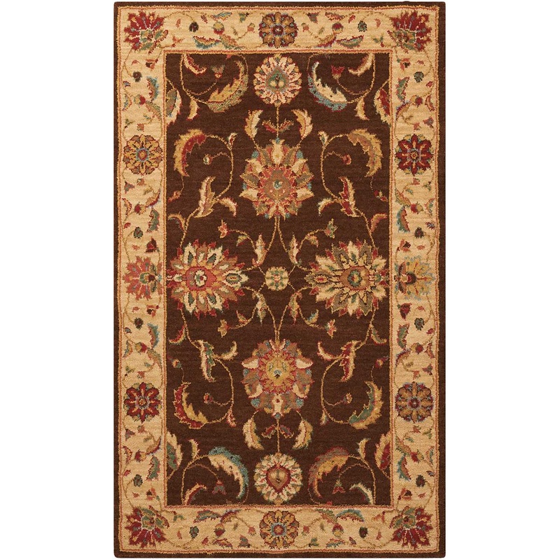 Nourison Living Treasures 2’6″ x 4’3″ Brown Traditional Indoor Rug