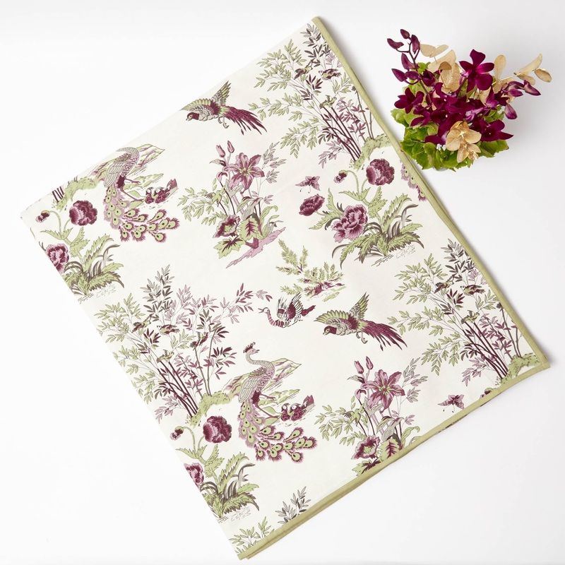 Peacock Garden Tablecloth