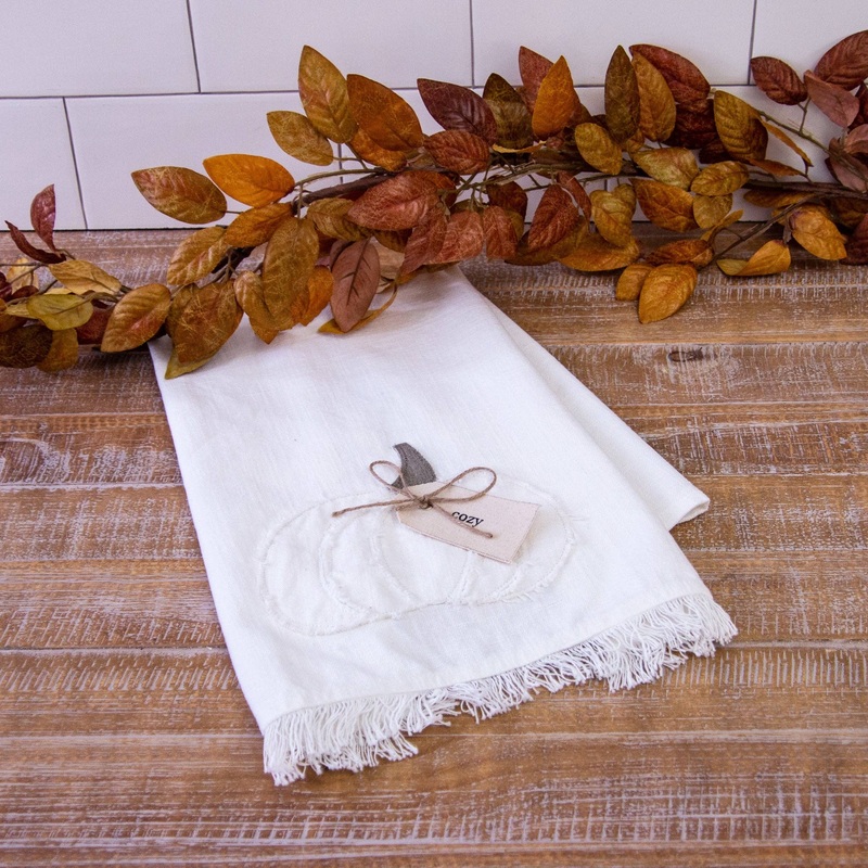 Raggedy Pumpkin Tea Towel