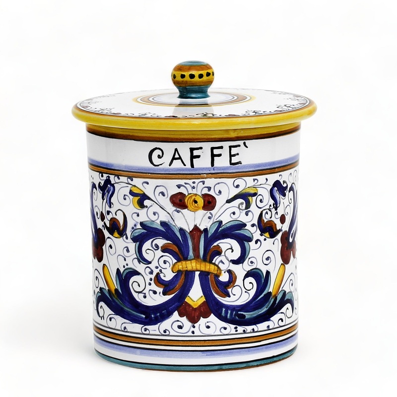 RICCO DERUTA DELUXE: Canister with Ceramic Lid – ‘CAFFE’ (Coffee)