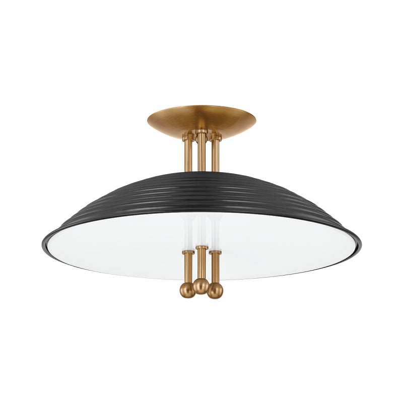 Troy C4416 Larkin 3-lt 16″ Semi Flush Mount